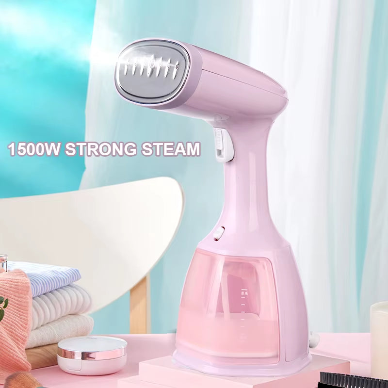 Steam Iron Garment Steamer Handheld Fabric 1500W Travel Vertical 350Ml Mini Portable Home Travelling for Clothes Ironing