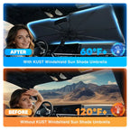 Portable Windshield Sunshade Umbrella - Foldable Auto Exterior Accessory for Daily Car Windshield Cooling, Auto Accessories