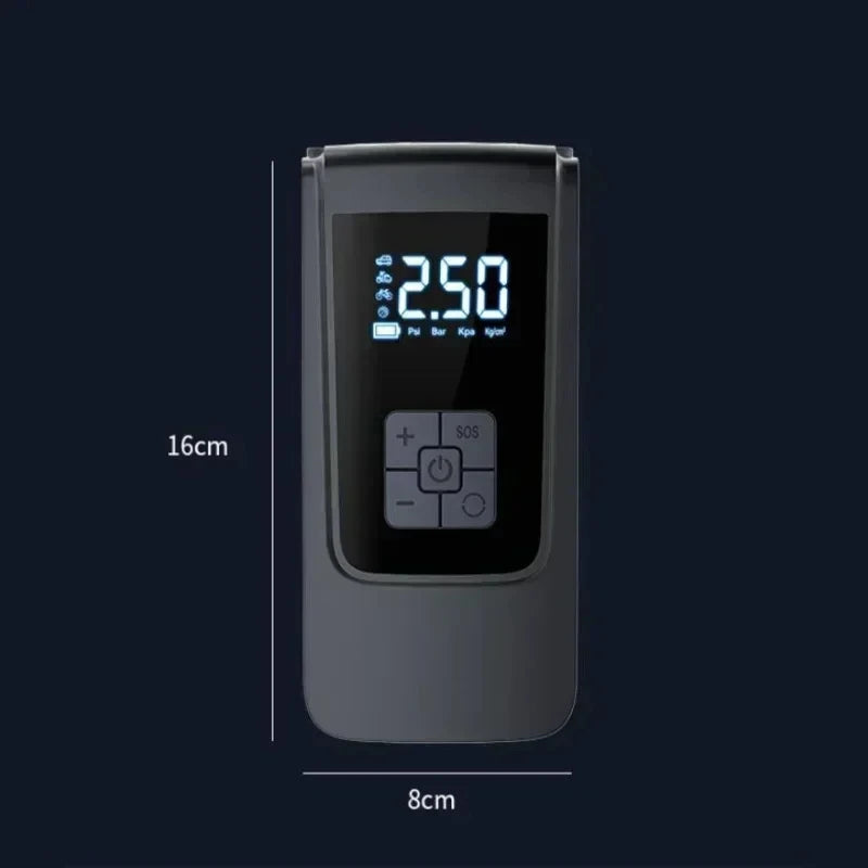 Mini Portable Car Electric Air Pump Wireless Charge Car Pump Tire Inflator Air Compressor Suitable for Car Motorcycle Bike Ball