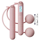 Cordless Weighted Jump Rope for Fitness Training Anti-Slip Smart Counting Jumping Rope Ropeless Skipping Rope with Counter