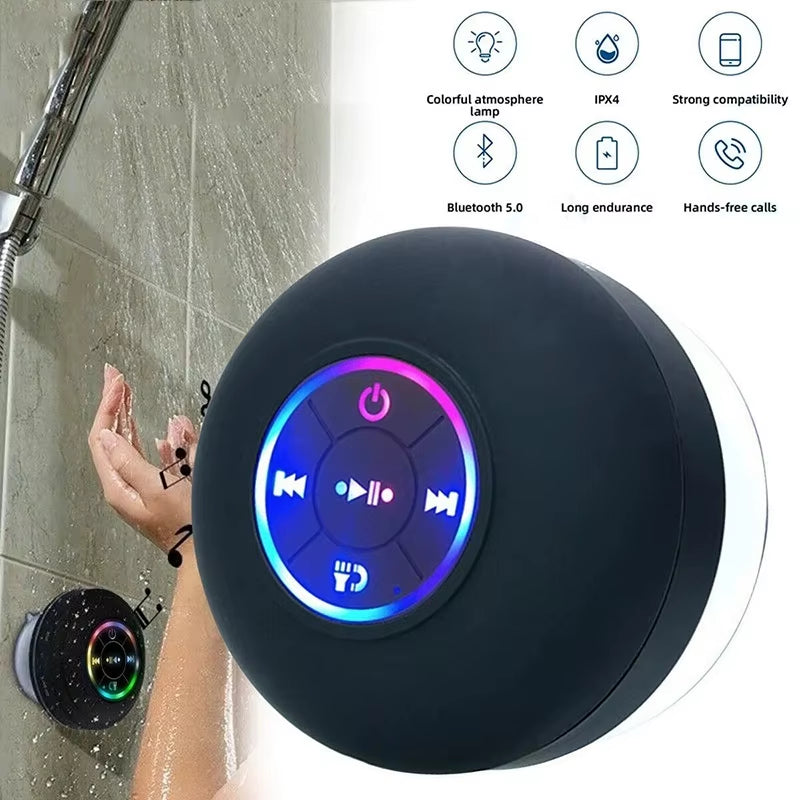 Bluetooth-douchespeaker met ledlicht en zuignap – IPX4