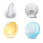 Sunrise Alarm Clock Wake up Light Clock Sunrise/Sunset Simulation Digital Clock with Night Light FM Radio Desk Clocks