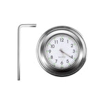 Aluminum Luminous Quartz Watch 22-25Mm Motorcycle Scooter Bicycle Handlebar Mount Clock Time Display Clock Moto Accessories