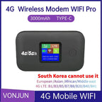 4G Mobile WIFI Router 150Mbps 4G LTE Wireless Router Portable Pocket Mifi Modem Mobile Wifi Hotspot with Sim Card Slot for Home