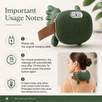 Upgraded Brushless Motor Neck Massager Electric Cervical Massager Bionic Handheating Wireless Portable 3D Kneading Massage for Pain Relief Deep Tissue，Leg Neck & Back Massager & Lightweight Gift