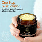 Organic Grass-Fed Beef Tallow Balm with Raw Honey - Handmade All-Natural Moisturizer for Soft, Smooth, Radiant Skin