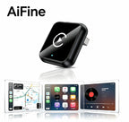 Aifine 2027 Wireless Carplay & Android Auto Adapter – Converts Factory Wired Carplay/Android Auto to Wireless, Plug & Play USB Dongle, for Vehicles with Built-In Wired Carplay or Android Auto Only