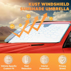 Portable Windshield Sunshade Umbrella - Foldable Auto Exterior Accessory for Daily Car Windshield Cooling, Auto Accessories