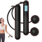 Cordless Weighted Jump Rope for Fitness Training Anti-Slip Smart Counting Jumping Rope Ropeless Skipping Rope with Counter