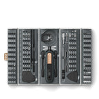 Overzicht van bits en openingsgereedschap in de JM8186 set