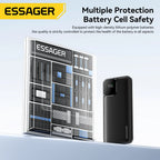 20000Mah Portable Power Bank with 2 Cables for Iphone 16 15 14 Xiaomi Samsung Huawei 10000Mah Digital Display Power Bank